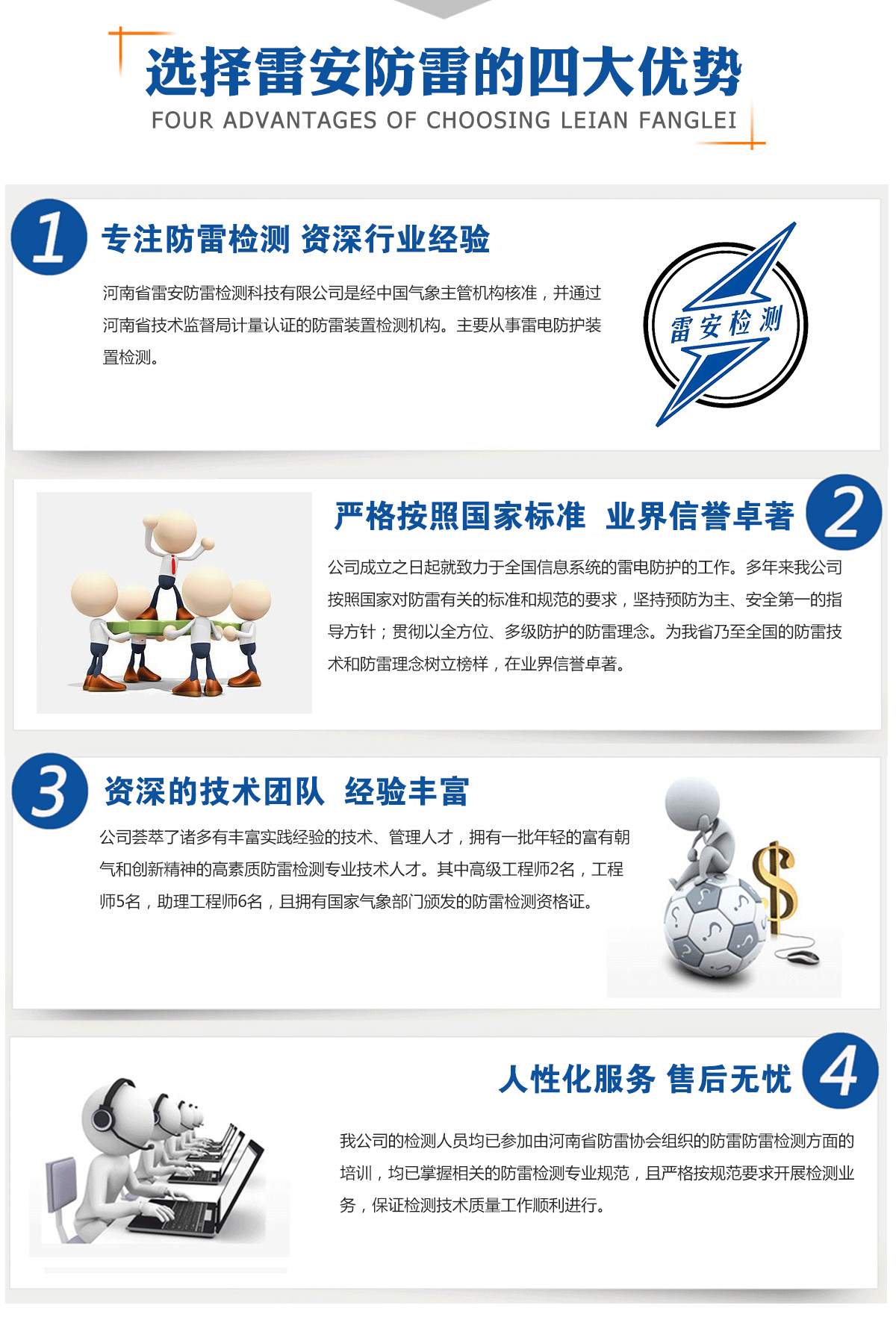 河南省雷安防雷检测科技